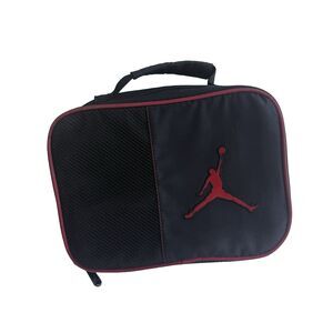 Michael Jordan Brand Lunch Box Red Black 10x8 Inches Insulated School Lunch Bag